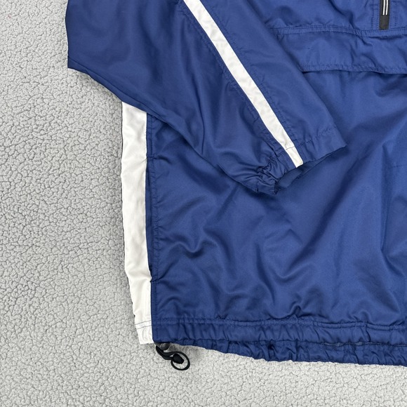 Vintage 90s Nike Windbreaker Jacket Men XL Blue 1/2 Zip Anorak Mesh Lined - Picture 10 of 16